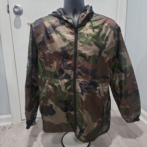 Men's Camouflage Hooded Windbreaker Jacket
